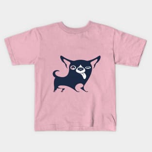 funny chihuahua dog illustration Kids T-Shirt